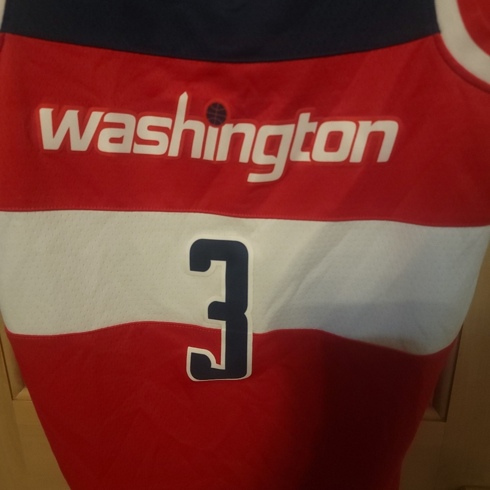 Mens NIKE Sz 40 Small NBA Washington 3 BEAL Athletic JERSEY - Picture 9 of 11